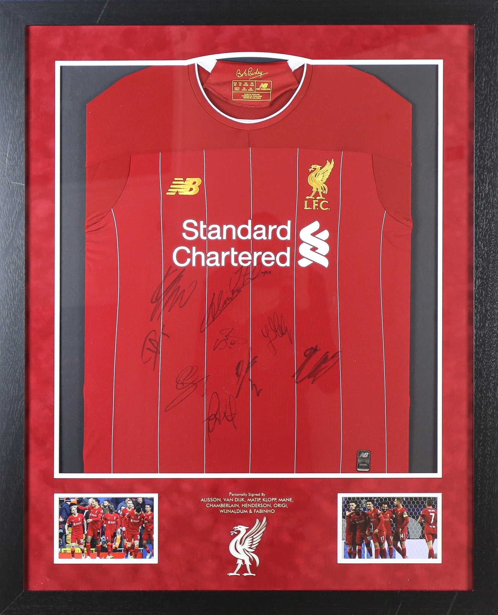 Multi Signed Liverpool Shirt Framed Display - Memorabilia Framers Shop